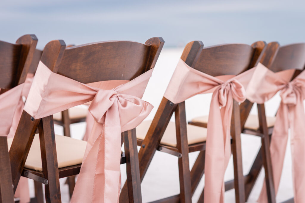 Wedding chair sash