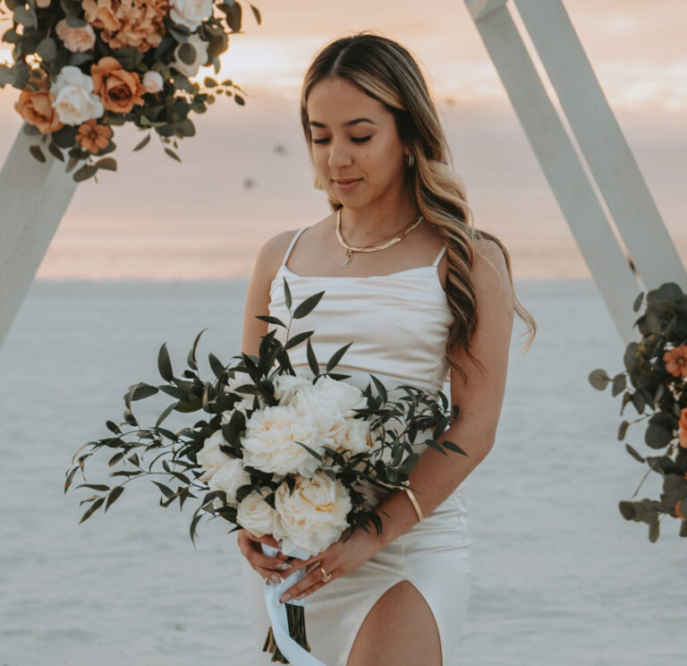 Beach wedding bouquet