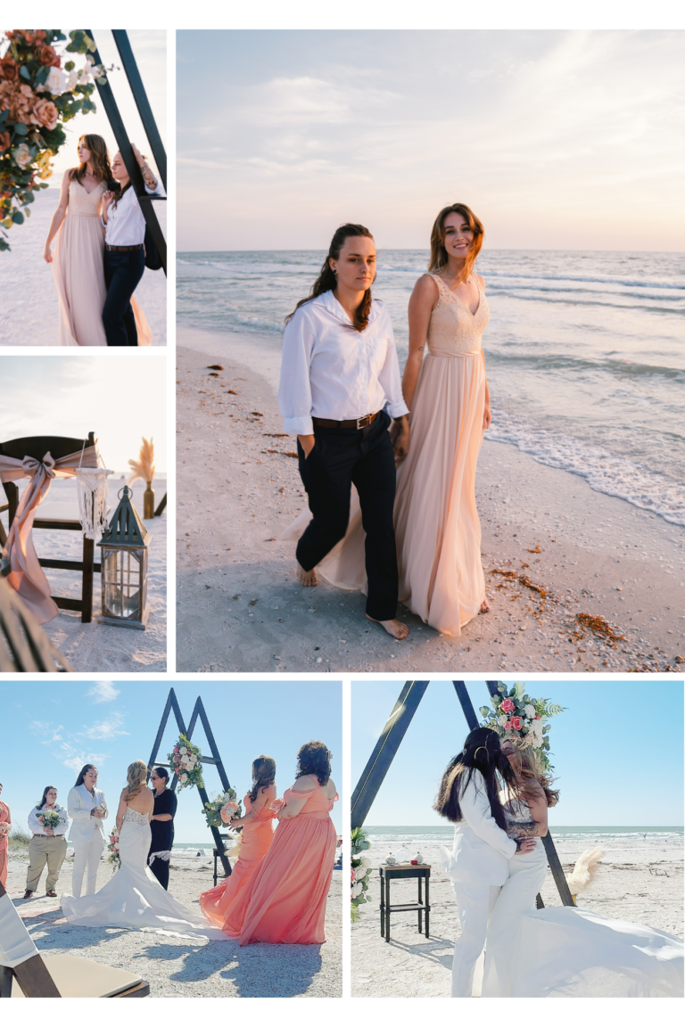 Treasure island beach wedding