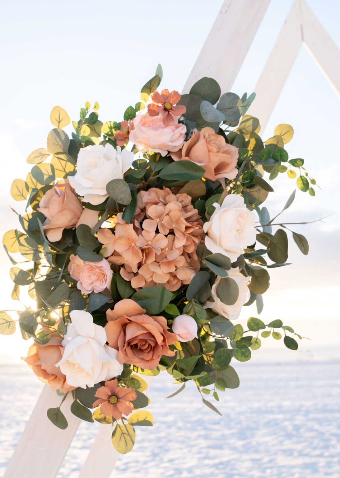 Beach wedding elopements