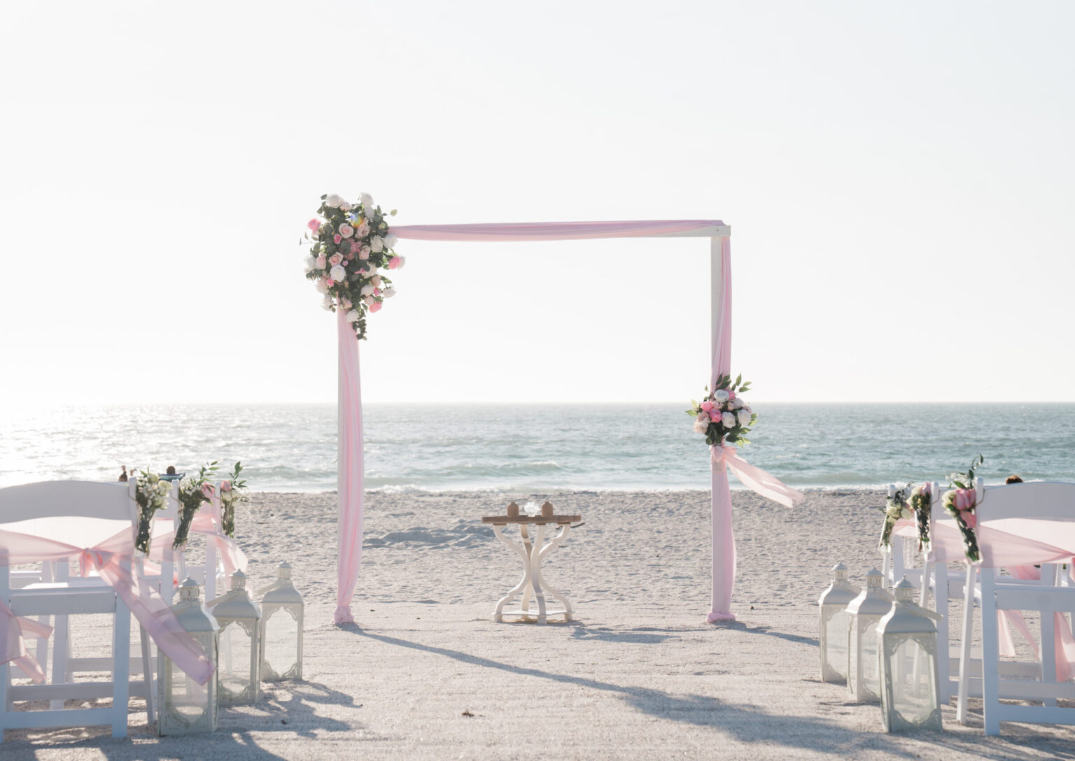 Beach wedding & reception Clearwater