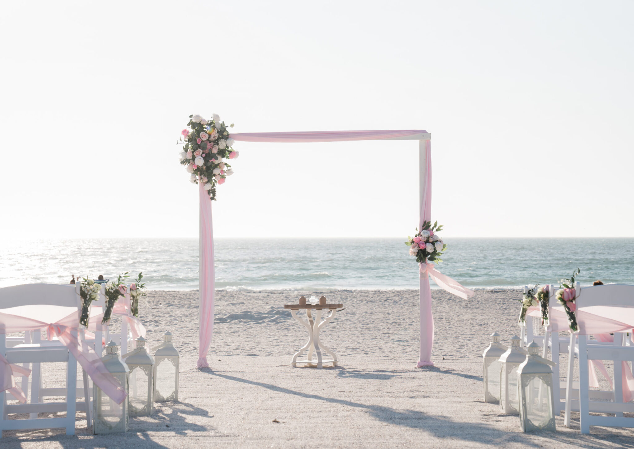 Beach wedding & reception Clearwater