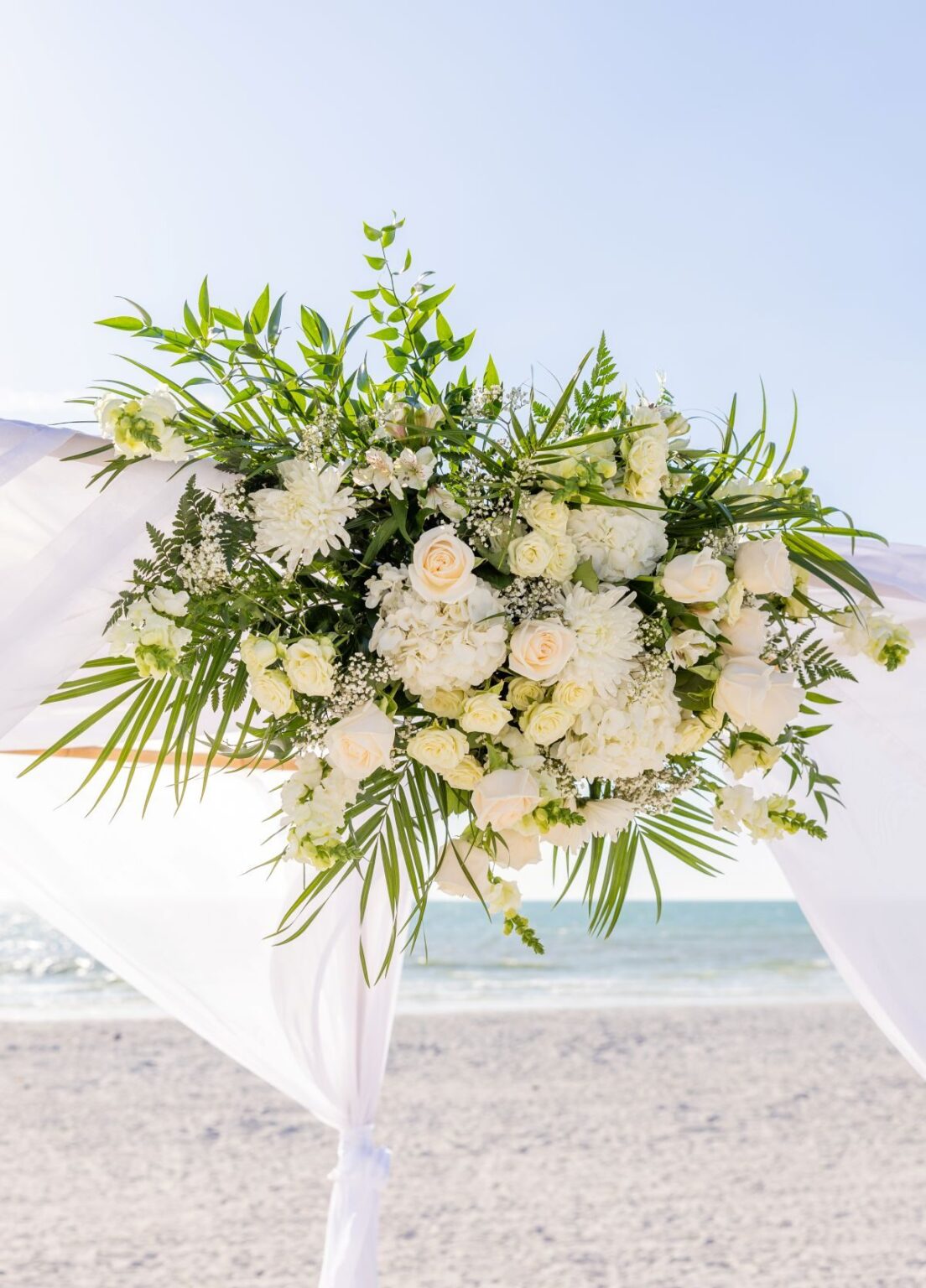Beach Wedding Arch Flowers